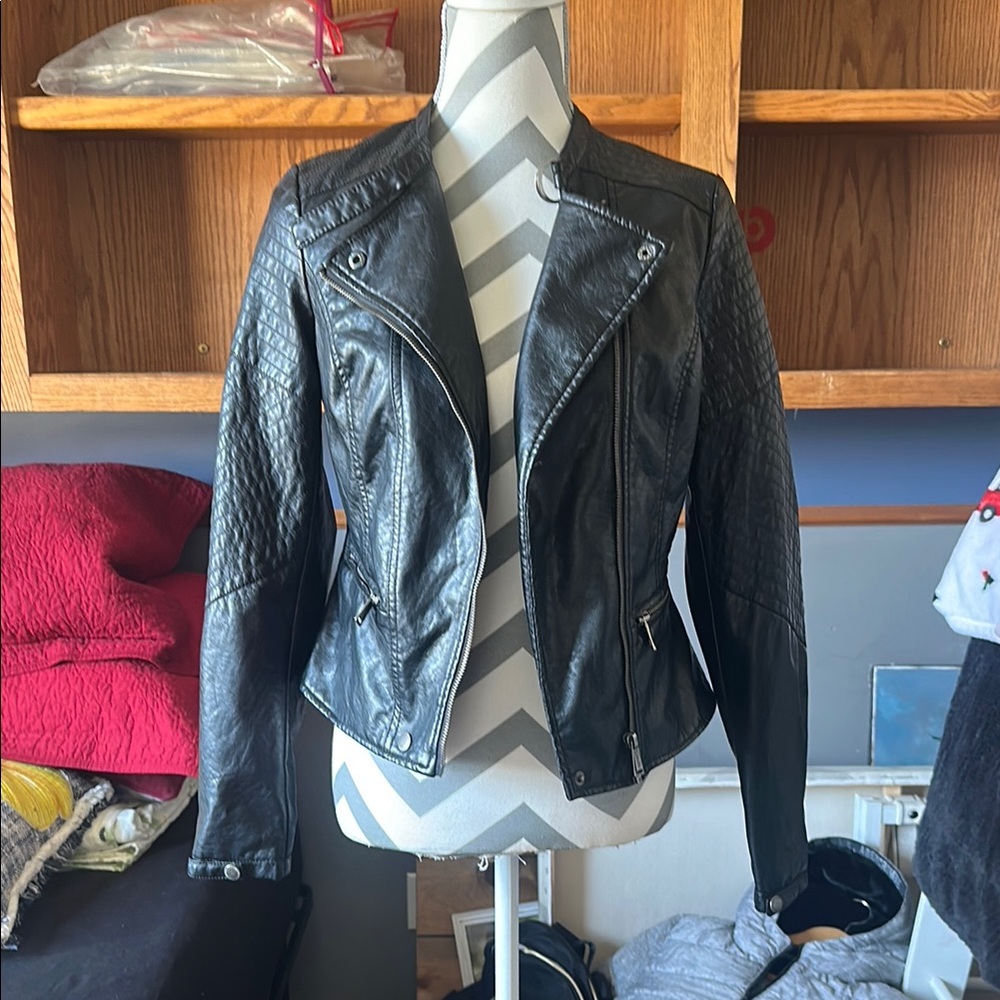 Women's Black Leather Jacket